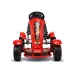 Otroški gokart na pedala F618 rdeči z napihljivimi kolesi