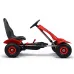 Otroški gokart na pedala F618 rdeči z napihljivimi kolesi