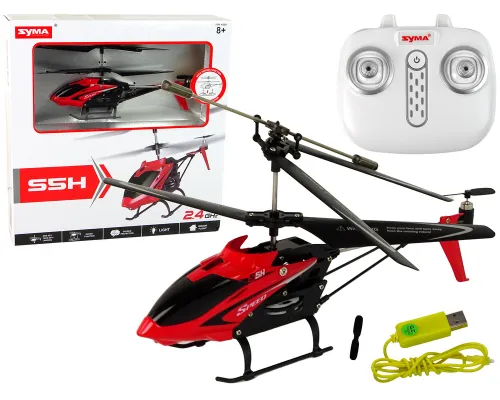 Daljinsko voden RC helikopter Syma S5H 2.4GHz s stabilizacijo - Rdeči
