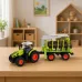Daljinsko voden RC traktor forest s prikolico grabežem za les 1 24 29735