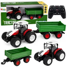 Daljinsko voden RC traktor farm prikolica prekucnik sound 1 24 29732