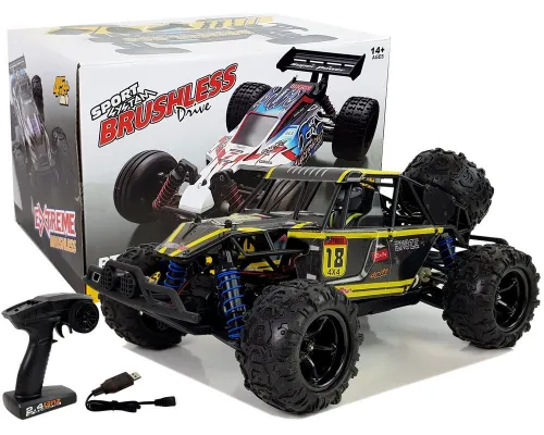 Daljinsko voden RC buggy terenski 1 18 rumeni enoze 9303e 45 km h 8419