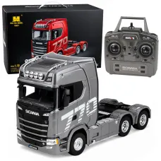 Daljinsko voden RC avto Scania huina 1501 tovornjak sivi srebrni 1 18 32329