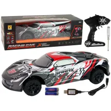 Daljinsko voden RC avto sports 1 8 sivi beli 14143