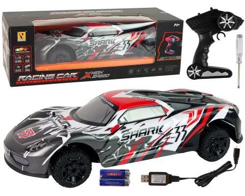 Daljinsko voden RC avto sports 1 8 sivi beli 14143