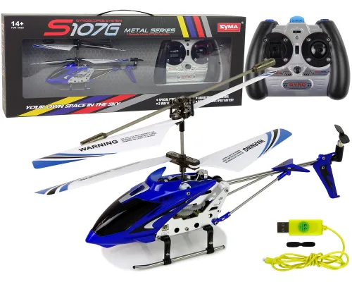 Daljinsko voden sobni RC helikopter Syma S107G z žiroskopom - Modri