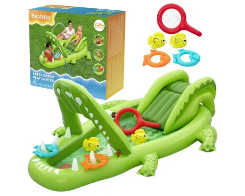 Otroški vodni park s toboganom Krokodil Bestway 53169