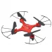 Daljinsko voden RC dron Y20 UFO z zaščitno kletko, LED osvetlitvijo in 360° rotacijo - Rdeči