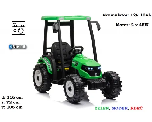 Otroški traktor Hercules 12V (JS3158A)