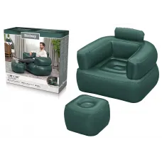 Napihljivi udobni fotelj temen Bestway 75137