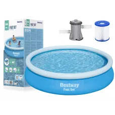 Okrogli napihljivi bazen Bestway 57274 Fast Set 366 x 76 cm s črpalko