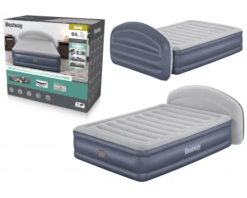 Visoka napihljiva postelja z vgrajeno črpalko Bestway 671BD Queen 203 x 152 x 46 cm