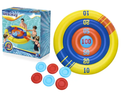 Napihljiva bazenska igra Arcade Shield z frisbeejem Bestway 52566