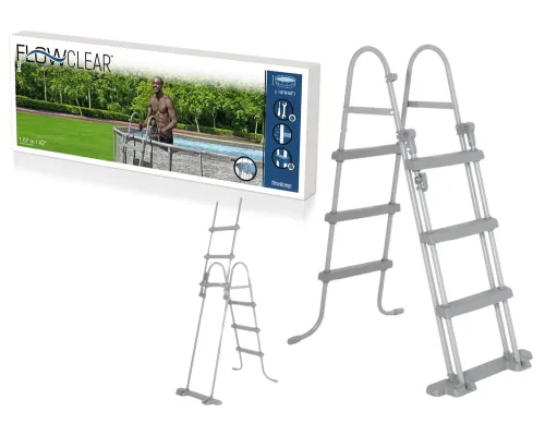 Varnostna lestev za bazen Bestway 58330 višina 107 cm