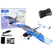 Daljinsko vodeno RC letalo 4d g3 beli modri 16333