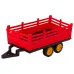 Daljinsko voden RC traktor farm s prikolico rdeči 22934
