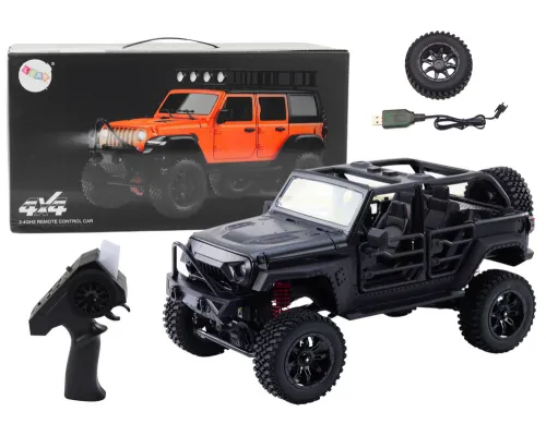Daljinsko voden RC avto terenski vehicle 2 4g 4x4 drive črni 18561